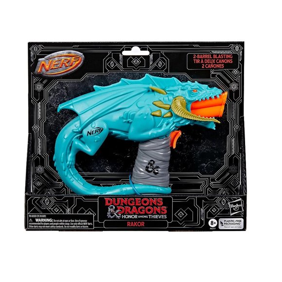 NEW NERF Dungeons & Dragons Rakor Blaster Dart Gun Outdoor Games with Darts - Picture 1 of 12